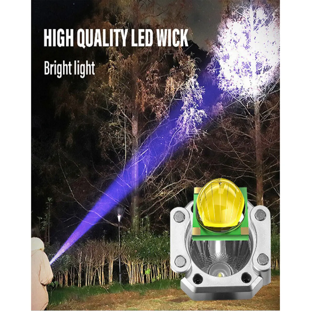 چراغ قوه دستی ۸کاره مدل Led torch