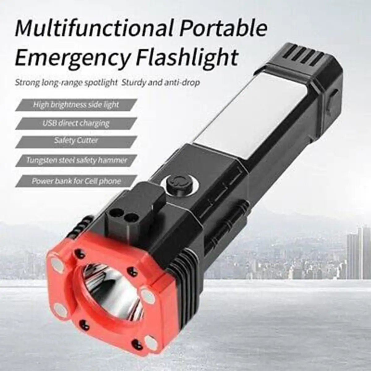 چراغ قوه دستی ۸کاره مدل Led torch